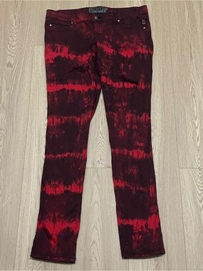 TRIPP NYC Daang Goodman Vintage Rare 90’s Red Bleach Skinny Jeans, size 9 BNWOT